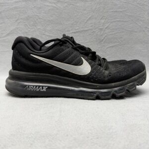 Nike Air Max 2017 Shoes Womens Size 7 Black Mesh Running Sneakers 849560-001
